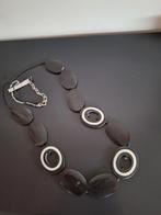 Ketting Manouk, Sieraden, Tassen en Uiterlijk, Kettingen, Ophalen of Verzenden, Nieuw, Zwart, Overige materialen