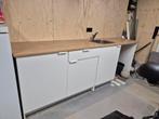 Ikea Knoxhult - dubbelblok met gootsteen, Huis en Inrichting, Keuken | Complete keukens, Ophalen, Zo goed als nieuw, Wit, Overige typen