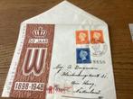 No1954 Voorloper Ned. Indie 31-8-1948 aangetekend Heb ook va, Postzegels en Munten, Ophalen of Verzenden, Beschreven, Nederland