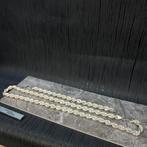 Zilveren rope ketting met armband set 925 silver, Sieraden, Tassen en Uiterlijk, Kettingen, Ophalen of Verzenden, Nieuw, Goud