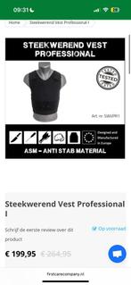 Steekwerend vest (beveiliging) maat L, Ophalen of Verzenden, Landmacht