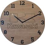 Themaklok met een Kawasaki motor logo (2), Ophalen of Verzenden, Nieuw, Wandklok