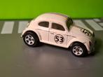 Hotwheels - Volkswagen Beetle Herbie 53 [wit] 1/60, Ophalen of Verzenden, Gebruikt, Auto