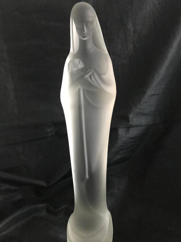 Leerdan Uiterwaal Maria, groot, Antiek en Kunst, Antiek | Glas en Kristal, Ophalen of Verzenden