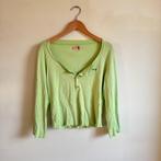 Bright Green Guess Frill Top size L, Guess, Maat 42/44 (L), Ophalen of Verzenden, Zo goed als nieuw