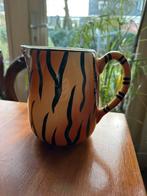 Vintage Tijger Decor kruik/vaas / Genmert Jungle Ware, Keramiek, Overige typen, Ophalen of Verzenden, Zo goed als nieuw