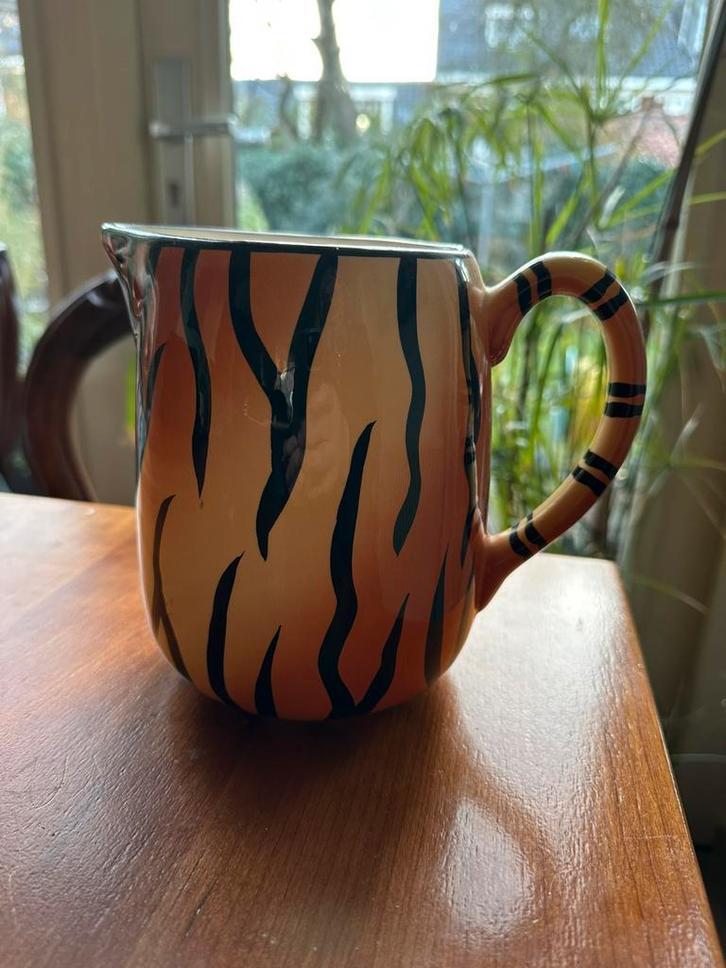 Vintage Tijger Decor kruik/vaas / Genmert Jungle Ware, Huis en Inrichting, Keuken | Servies, Zo goed als nieuw, Overige typen