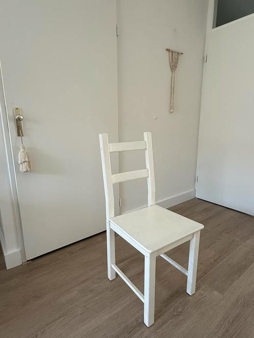 Eetkamerstoel Ikea - Ivar, Huis en Inrichting, Stoelen, Gebruikt, Eén, Hout, Wit, Ophalen