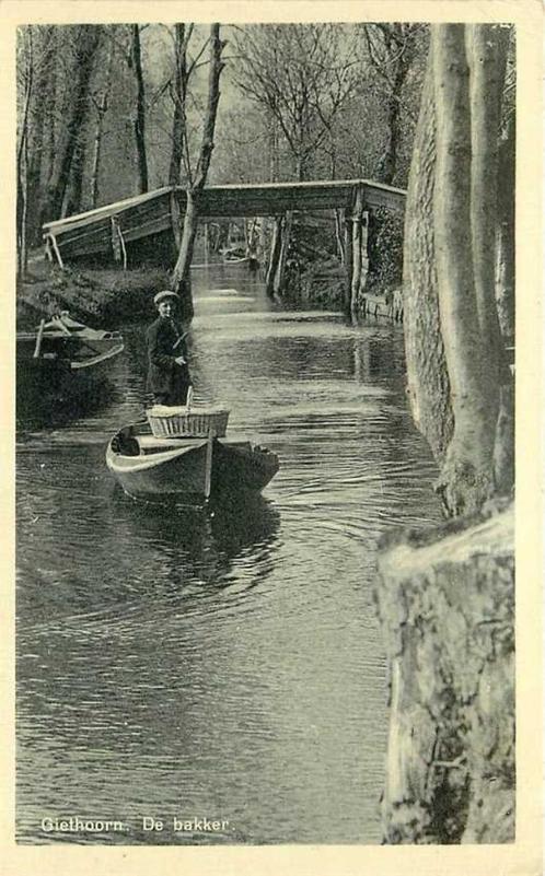 (300-008-021) Giethoorn De Bakker, Verzamelen, Ansichtkaarten | Nederland, Overijssel, Verzenden