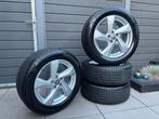 Originele Audi Q3 18 inch velgen 5x112 zomerbanden 235/55R18, Gebruikt, Banden en Velgen, Ophalen of Verzenden, Audi