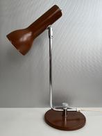 Hala jaren '70 bureaulampje bruin / chroom schaars model, Verzenden