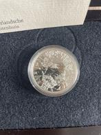 Zilveren Herdenkingsmunt Set - Laatste Gulden, Eerste 5 Euro, Setje, Zilver, Ophalen of Verzenden, 5 gulden