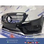 W205 C43 AMG Voorbumper COMPLEET Mercedes C Klasse 43 bumper, Gebruikt, Voor, Mercedes-Benz, Ophalen of Verzenden