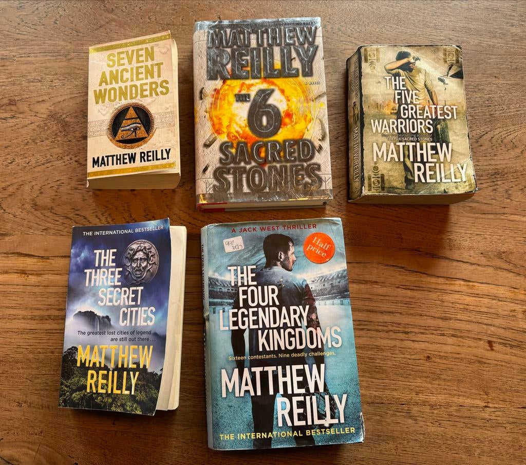 9 engelstalige boeken van Matthew Reilly, Boeken, Ophalen of Verzenden, Gelezen