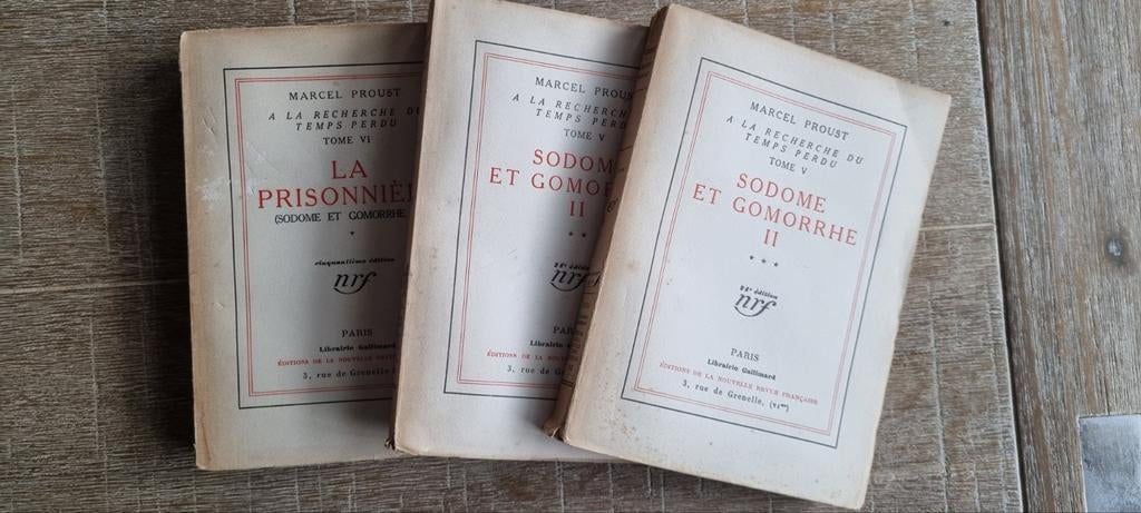 Zeldzaam. A la recherche du temps perdu 1927. Marcel Proust, Antiek en Kunst, Ophalen of Verzenden, Marcel Proust