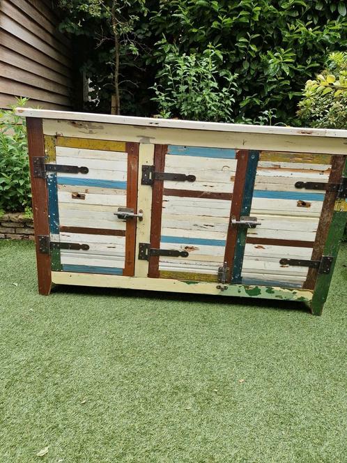 Prachtige vinted kast, Huis en Inrichting, Kasten | Buffetkasten, Gebruikt, 50 tot 100 cm, 25 tot 50 cm, Overige houtsoorten, Ophalen