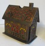 antiek cardboard mica kerst lantaarn met poes k2, Diversen, Kerst, Verzenden