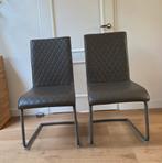 2 Eetkamerstoelen, Huis en Inrichting, Stoelen, Ophalen, Twee, Zo goed als nieuw, Metaal
