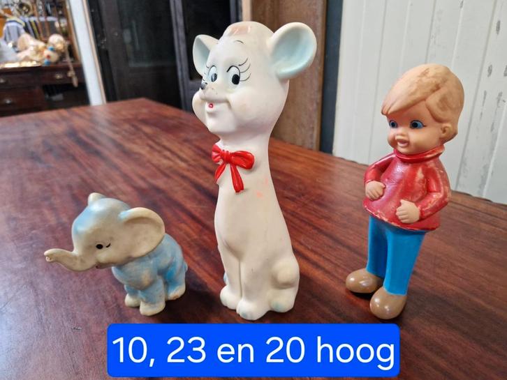 Antieke piep beestjes bad speelgoed, Antiek en Kunst, Antiek | Speelgoed, Ophalen of Verzenden