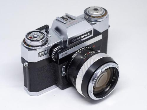 Carl Zeiss Planar 55mm f1.4 & Zeiss Ikon Contarex Super, Audio, Tv en Foto, Fotocamera's Analoog, Gebruikt, Spiegelreflex, Overige Merken