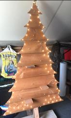 Houten handgemaakte kerstboom met verlichting., Diversen, Ophalen, Zo goed als nieuw