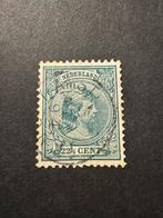 1891 Kon Wilh hangend haar NVPH nr 41 gestempeld, Postzegels en Munten, Postzegels | Nederland, Verzenden, T/m 1940, Gestempeld