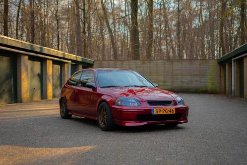 Honda Civic b16 vtec 1998 Rood ej ek  nieuwe apk, Auto's, Honda, Particulier, Civic, Benzine, Hatchback, Handgeschakeld, Origineel Nederlands