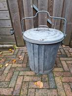 oude zinken vuilnisemmer, Huis en Inrichting, Ophalen, Gebruikt, Metaal, Minder dan 50 cm
