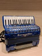 Serenellini IV 96M 4-korig musette accordeon occasion, Overige merken, Gebruikt, 96-bas, Met riemen