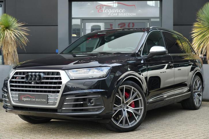 Audi Q7 4.0 TDI SQ7 quattro Pro Line + 7p 436pk Panoramadak/, Auto's, Audi, Bedrijf, Te koop, Q7, 360° camera, 4x4, ABS, Achteruitrijcamera