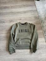 Amiri crewneck sweater Army Green size M, Kleding | Heren, Truien en Vesten, Ophalen of Verzenden, Zo goed als nieuw, Groen