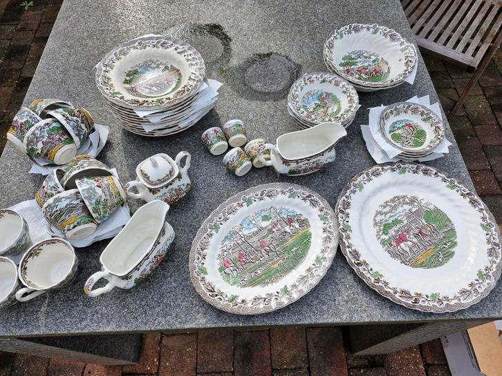 Myotts Country Life Servies, Antiek en Kunst, Antiek | Servies compleet, Ophalen of Verzenden