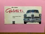 Alfa Romeo Guilietta t. i berlna 1958 brochure, Ophalen, Gelezen, Alfa Romeo