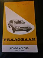 Vraagbaak Honda accord 1978-1983, Ophalen of Verzenden