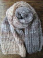Hand gebreide wollen sjaal / shawl van mohair met zijde, Ophalen of Verzenden, Nieuw, Maat 46/48 (XL) of groter, Sjaal