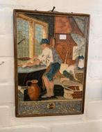 Delfts cloisonné tegel grote porseleinen fles herdenking, Ophalen of Verzenden