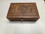 Houtsnijwerk opbergkistje, Antiek en Kunst, Ophalen of Verzenden