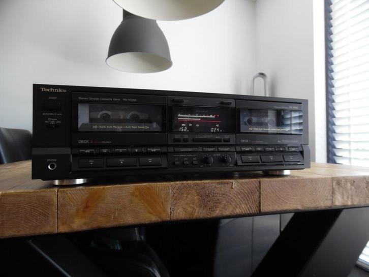 Zeer mooi Technics Autoreverse Cassette Deck type RS-TR555, Audio, Tv en Foto, Cassettedecks, Dubbel, Overige merken, Auto-reverse