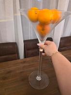 Glazen schaal op voet groot 2 stuks, Schaal, Rond, Ophalen of Verzenden, Glas