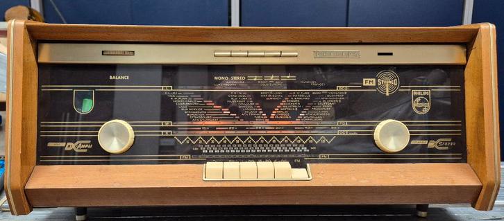 Vintage Philips Radio B5X43A/01, Audio, Tv en Foto, Radio's, Gebruikt, Radio, Ophalen