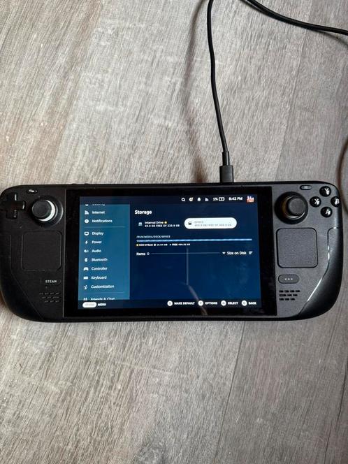 Steam Deck LCD + SD kaart, Spelcomputers en Games, Spelcomputers | Overige, Gebruikt, Ophalen