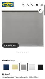 Rolgordijn grijs Fridans Ikea 140 cm, Huis en Inrichting, Stoffering | Gordijnen en Lamellen, Ophalen, 100 tot 150 cm, Zo goed als nieuw