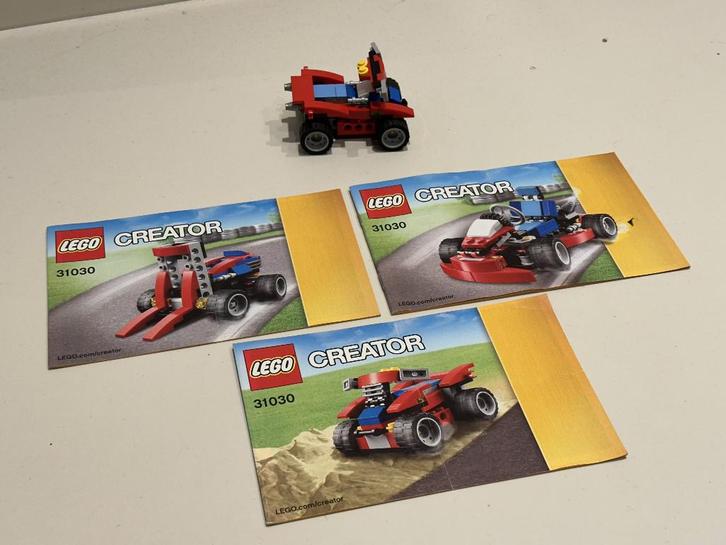 LEGO Creator 31030, 31017 en 31003, met ieder 3 varianten!, Kinderen en Baby's, Speelgoed | Duplo en Lego, Zo goed als nieuw, Lego