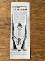 Winchester geweren originele advertentie, Ophalen of Verzenden, Gebruikt, Gebruiksvoorwerp