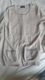 Repeat Cashmere vestje 36, Kleding | Dames, Truien en Vesten, Repeat, Verzenden, Beige, Zo goed als nieuw