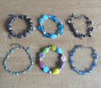 Zes armbanden dames armbandjes blauw zwart MKM design, Sieraden, Tassen en Uiterlijk, Ophalen of Verzenden, Gebruikt, Blauw, Elastiek
