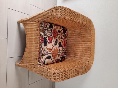 Degelijke Stoel fauteuil rotan incl. passende kussens  * * *, Huis en Inrichting, Fauteuils, Zo goed als nieuw, 50 tot 75 cm, Minder dan 75 cm