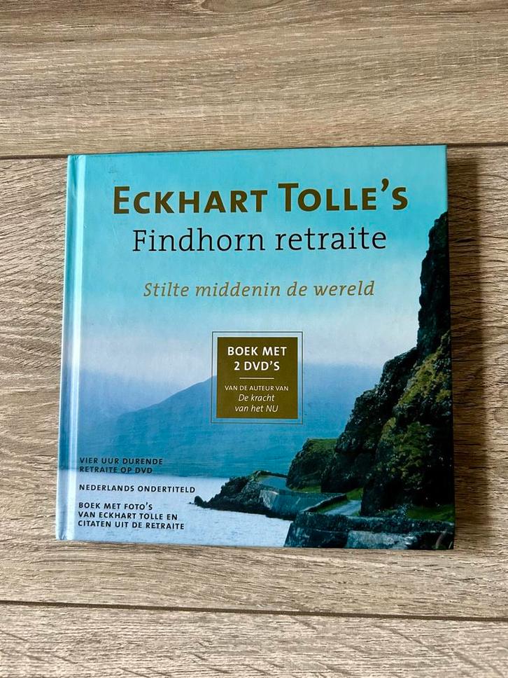 Eckhart Tolle's Findhorn Retraite (Boek + 2 DVD's), Boeken, Esoterie en Spiritualiteit, Zo goed als nieuw, Achtergrond en Informatie