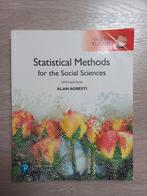 Statistical methods for the social sciences - 9781292220314, Ophalen of Verzenden, Zo goed als nieuw, WO