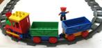 Lego Originele Duplo DuwTreintje Met Rondje Rails/Conducteur, Ophalen of Verzenden, Zo goed als nieuw, Complete set, Duplo